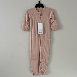 Goumi Kids Grow With You Zippered Jumpsuit Onesie New